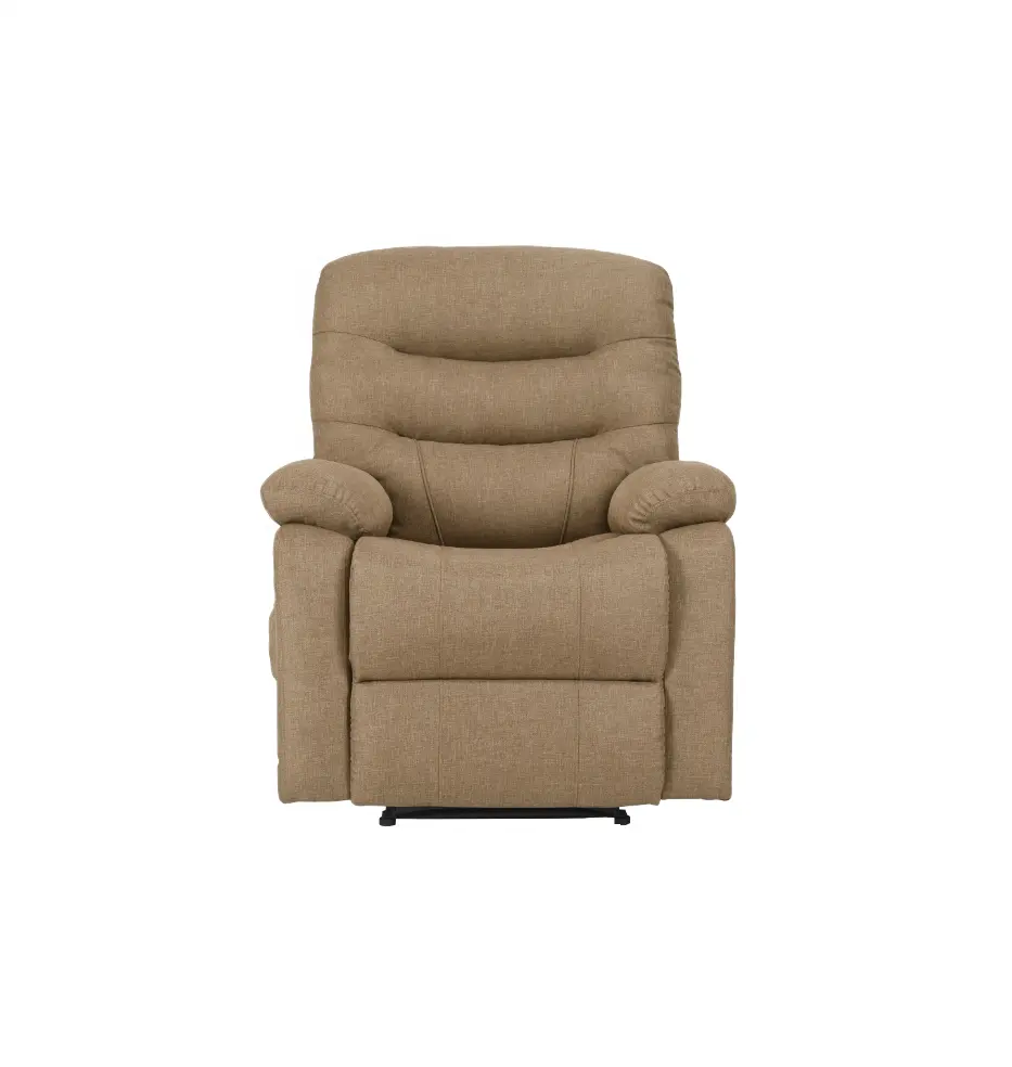 Modernes SX-AF81294 manuelles Liegesessel-Sofa Ein-Sitzer Leinenstoff Polsterung ausziehbarer Metallrahmen 8 Vibration und Heizmassage