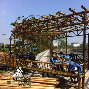 Bamboo Pavilion Chinese Style Arches Pergola Bridge Eco Friendly Manual Construction Decorative Gallery Diameter 4-7M - Product Image 4