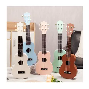 Bán Buôn Nhỏ 4 Nylon Dây Thép Nhạc Cụ 21-23 Inch Kích Thước Mini Đồ Chơi Gỗ Guitar Cho Trẻ Em Bé Trẻ Em