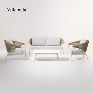 Weidenhof-Patio-Möbel <span class=keywords><strong>asda</strong></span> Rattan-Gartensofa modernes Luxus-Gartenfurniture Lounge Outdoor-Sofa-Sets - Product Image 1