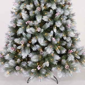 Arbre <span class=keywords><strong>de</strong></span> Noël artificiel réaliste <span class=keywords><strong>de</strong></span> haute qualité, arbre extérieur personnalisé <span class=keywords><strong>pas</strong></span> <span class=keywords><strong>cher</strong></span> avec des lumières blanc chaud pour les fêtes - Product Image 4
