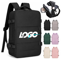 Sac à dos de voyage personnalisé avec logo, grande capacité, imperméable, en Oxford, pour ordinateur portable, sac à dos d'affaires pour hommes, sac de voyage pour les déplacements professionnels