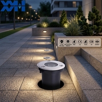 Lumière LED encastrée pour jardin, allée, escalier, extérieur, en aluminium moulé, IP67, RGB, DMX512, dimmable, avec télécommande par application, pour aménagement paysager
