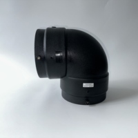 Coudes électrofusionnables à 90 degrés en PEHD PE100 SDR11 DN180 lisses, résistants aux produits chimiques, de haute qualité, vente chaude, directement de l'usine, pour pipelines