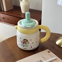 Tasse de paille sous vide de bureau pour enfants de grande capacité avec une valeur de couleur élevée