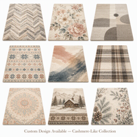 Tapis vintage doux, lavable, antidérapant, tapis personnalisés imprimés, salon, grande chambre à coucher, décoration de la maison, ensembles de tapis