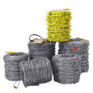 ม้วนรั้วลวดหนาม1.8มม. 1.75มม. 500มม. 2เส้นใช้ในฟาร์มกันขโมยรักษาความปลอดภัย - Product Image 5