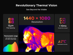 Smartphone robuste Doogee Fire 6 Max, Android 14, NFC, caméra thermique, lumière de faisceau 120LM, 8+256 Go, 20800 mAh, téléphones mobiles - Product Image 2