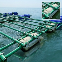 Tuyau profilé en PRF de qualité marine pour système de cages flottantes pour fermes d'algues