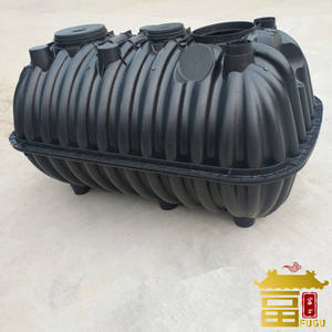 Biyo küçük boyutu 0.6-2.5 CBM tuvalet kanalizasyon arıtma PE + PP malzeme üç izgaralar plastik septik Tank - Product Image 3