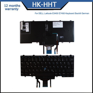 คีย์บอร์ดภาษาเยอรมัน HK-HHT สำหรับ <span class=keywords><strong>Dell</strong></span> <span class=keywords><strong>Latitude</strong></span> E5450 E5470 E7450 E7470 5450 7480 <span class=keywords><strong>7490</strong></span> คีย์บอร์ดแบบมีไฟพื้นหลัง - Product Image 4
