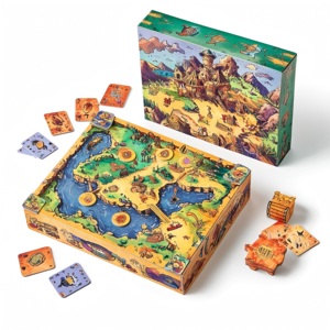 Jeu <span class=keywords><strong>de</strong></span> <span class=keywords><strong>table</strong></span> couleur d'aventure d'impression OEM ODM avec cartes à jouer personnalisées et boîte spéciale - Product Image 1