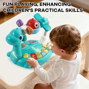 Juguetes Musicales para Bebés Zhorya, Piano Giratorio con Temática de Dinosaurios de Dibujos Animados, Juguetes de Animales para Niños - Product Image 2