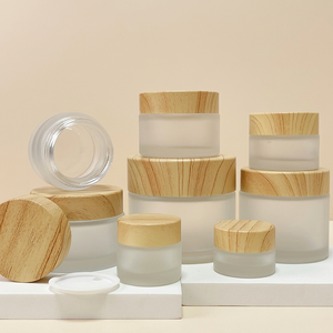 Venta al por Mayor de Frascos de Vidrio Esmerilado para Cosméticos de 5g, 10g, 15g, 20g, 30g, 50g, 60g y 100g con Tapas de Madera Natural, Envases Ecológicos para el Cuidado de la Piel - Product Image 5
