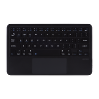 Nouveau clavier sans fil mini taille standard pour tablette, ordinateur portable et téléphone de 9 à 11 pouces - Se connecte à 3 appareils simultanément, portée de 10 m