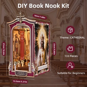 Hamaileon Kit miniature 3D en <span class=keywords><strong>bois</strong></span> à monter soi-même, modèle de construction artisanal en <span class=keywords><strong>bois</strong></span> pour adultes de 14 ans et plus, décoration d'étagère, vente en gros personnalisée - Product Image 2