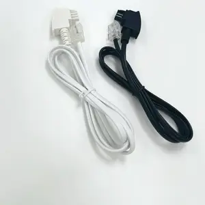 Phụ kiện điện thoại <span class=keywords><strong>RJ11</strong></span> 6p2c Tae cắm f loại để <span class=keywords><strong>RJ45</strong></span> 8p2c cắm với phẳng cáp điện thoại dây đồng - Product Image 1