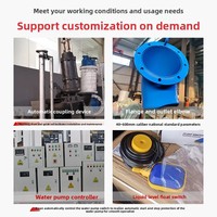 Pompe submersible non-obstruante WQ 15 kW haute pression 6 pouces pour l'évacuation de boue et d'eaux usées de grands bassins piscicoles