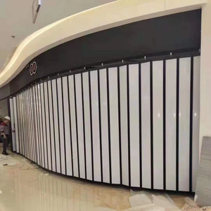 باب كريستالي عملي قابل للطي، باب جراج منزلق من البي في سي والألومنيوم، حل لتقسيم المساحات - Product Image 3