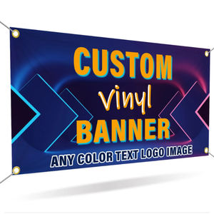 Heetverkopende grote vinylbanner op maat, UV-geprint, digitaal, waterdicht, voor buitengebruik, inclusief oogjes, relatiegeschenken voor beurzen - Product Image 1