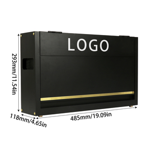 Tùy Chỉnh Gỗ Hiển Thị Du Lịch Duy Nhất Hành Lý Sang Trọng Mang Bằng Gỗ Rượu Vang Đỏ Ngực Quà Tặng Rượu Vang Trường Hợp - Product Image 3