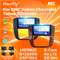 NaviFly Radio Mobil Android13 Terbaru untuk GMC Yukon Chevrolet Tahoe Silverado 2007-2012 dengan Pemutar Multimedia Mobil