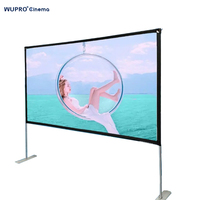 [Pli rapide + OEM] WUPRO 4K 100 "16:9 écran de projecteur à pli rapide écran de Projection Simple extérieur avec support imagerie double face