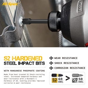 44pc 1/4 Inch Metric S2 Impact Screw &amp; Nut Driver Multi <strong>Bit</strong> Set. Hex, Torx, Square <strong>Screwdrivers</strong> &amp; Socket Holder. OEM ODM Ready - Product Image 4