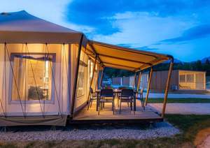 Casa de Jardín Tipo Safari de Lujo Prefabricada de PVC de 40 m² con Dormitorio y Cocina para Hoteles, Resorts y Campamentos, Aislada y Resistente a Tormentas - Product Image 3