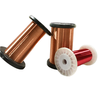 Fil de cuivre émaillé UEW classe 155 AWG 38-47, 0,025-0,3 mm, fil d'enroulement magnétique en polyuréthane pour moteur et transformateur
