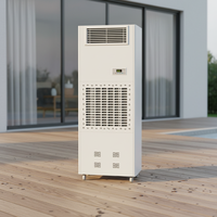 Humidificateur d'air industriel électrique neuf de 12 kg/h avec technologie de film humide, affichage numérique et construction métallique pour grands espaces
