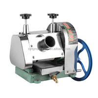 BANMO Tafelmodel Handmatige Suikerrietpers met Verstelbare Rolleropening, Compacte Handmatige Sapcentrifuge voor Fruitwinkels