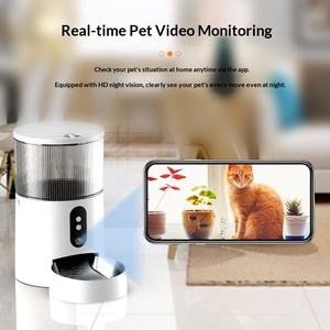 Tempat Makan Hewan Peliharaan Pintar dengan Pengaturan Waktu dan Pemberian Makan Kuantitatif Jarak Jauh Kapasitas 3L untuk Kucing dan Anjing serta Pengumpan Otomatis dengan Kamera - Product Image 3