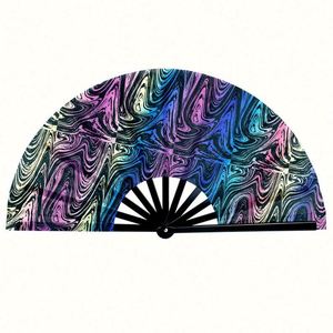 Abanico Plegable de Bambú de Alta Calidad con Varillas Resistentes, Estilo Arte Folclórico, Ideal para Festivales y Fiestas del Año Nuevo Chino - Product Image 6