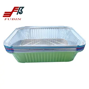 Disposable Food Container Color School Takeaway Boxes Pizza Shop Spaghetti Use With Lid Aluminum