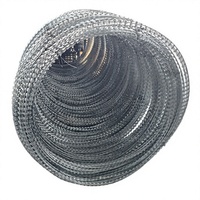 Fil barbelé concertina HUILONG, fil de fer galvanisé, type rasoir croisé, résistance à la traction de 350N/m², multicolore