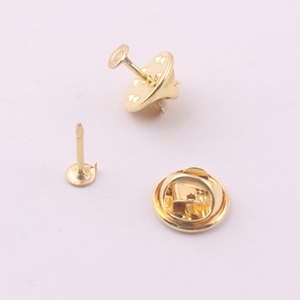 Giá rẻ vàng <span class=keywords><strong>brass</strong></span> đồ trang sức ve áo bướm ly hợp <span class=keywords><strong>pin</strong></span> trở lại cho huy hiệu - Product Image 2