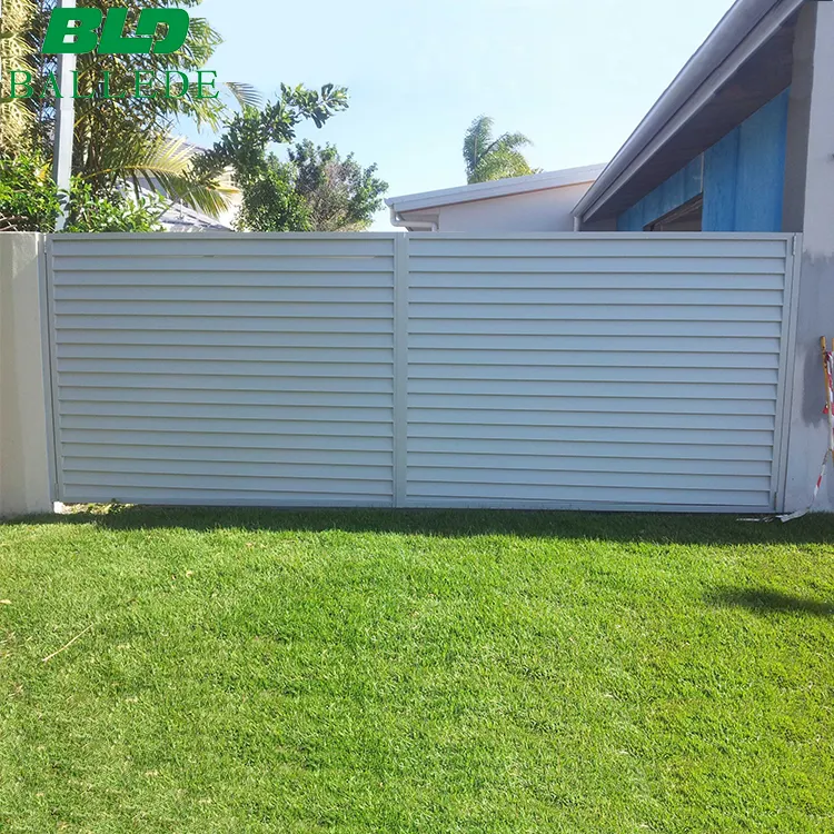 Penjualan terlaris pagar aluminium perumahan kualitas terbaik 6 kaki. H x8ft.W pagar privasi logam