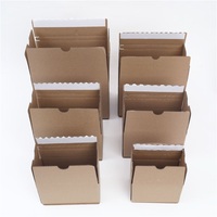 Boîte d'avion en carton ondulé kraft recyclé, imprimée en quatre couleurs, avec logo personnalisé, faible MOQ, réutilisable, biodégradable, écologique et recyclable