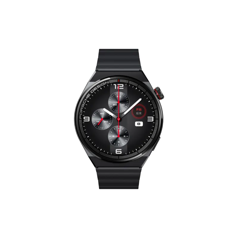 High Quality Huawei Smart Watch GT 3 Porsches Design Black Titanium Strap Sapphire Glass Lens Long Battery Life Smartwatch