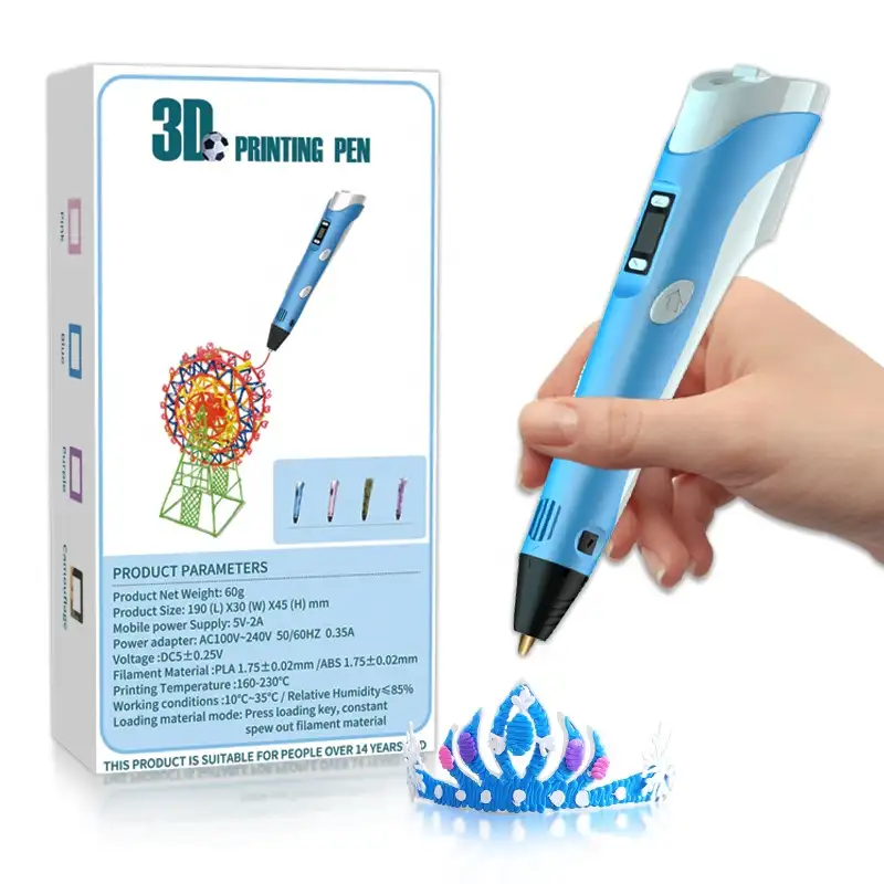 Bolígrafo de dibujo 3d creativo de 2. ª generación, filamento Pla de 1,75mm, para regalos para niños, venta al por mayor, de fábrica