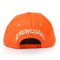 Groothandel 6 Panel Baseball Caps Custom Geborduurd Logo Mannen En Vrouwen Bijpassende Oranje Suède Outdoor Baseball Caps