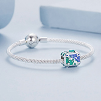 Breloques en argent sterling 925 pour la saison des diplômes, perles ouvrables en forme de valise, compatibles avec les bracelets à breloques originaux, bijoux BSC944