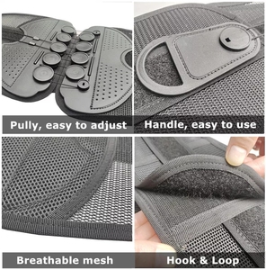 Cinturón de soporte de cintura lumbar 2025 con cuerda de tracción de polea de cordón inferior ajustable para aliviar el dolor de espalda - Product Image 5