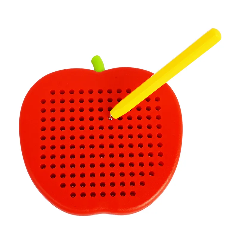 Papan Tulis Magnetik Anak-anak, Mainan Pendidikan ABS Apple Berwarna Anak-anak 2021
