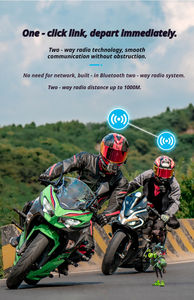 Casque audio à commande tactile : appels/musique mains libres, conversation entre 2 motards, IP67 pour la conduite urbaine - Product Image 4