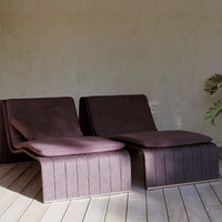 Ow rate usine en gros PE osier rotin plage hôtel piscine soleil lit de repos chaise longue chaises longues