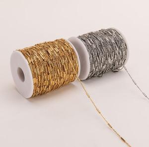 Chaînes Aceworks en acier inoxydable argenté et doré, en rouleau au mètre, référence SPF61217 |   Chaînes de haute qualité pour la fabrication de bijoux - Product Image 5
