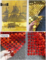 Panneau décoratif mural circulaire élégant et personnalisé, effet miroir 3D, paillettes scintillantes, décoration de fond multicolore irisée