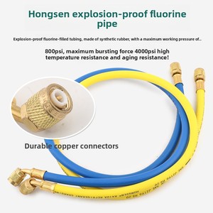 Manómetro de Presión para Evaporador de Aire Acondicionado Hongsen HS-467AL/AH con Válvulas de Carga de <span class=keywords><strong>Refrigerante</strong></span> de Alta/Baja Presión - 1 Año de Garantía - Product Image 4